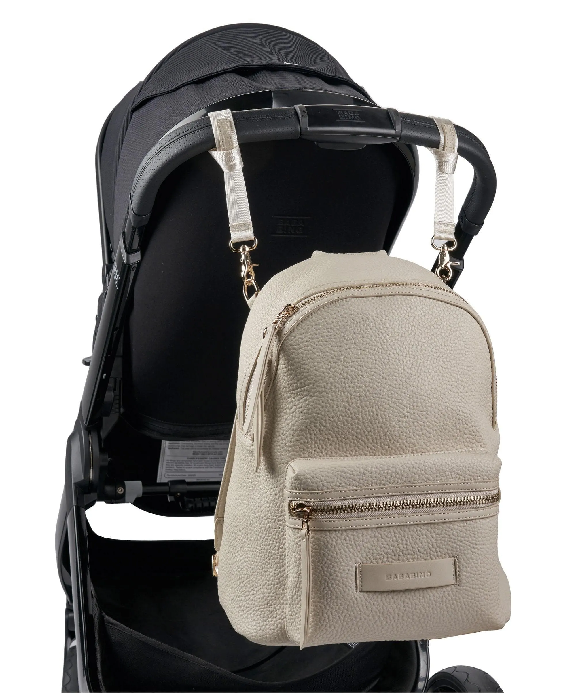 Bababing Luca Vegan Leather Changing Backpack – Sand