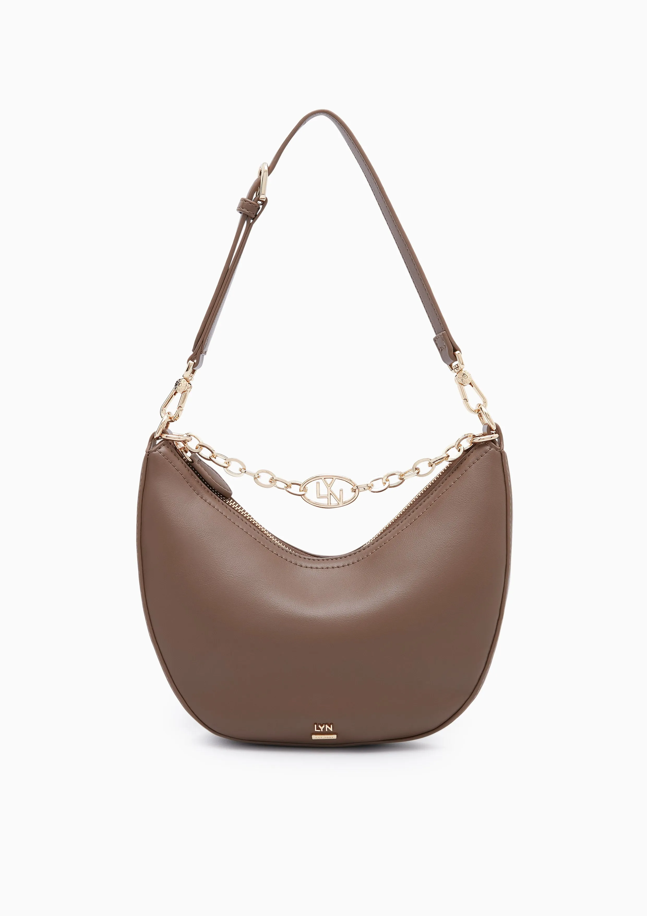 Begga Hobo Crossbody Bag Dark Brown