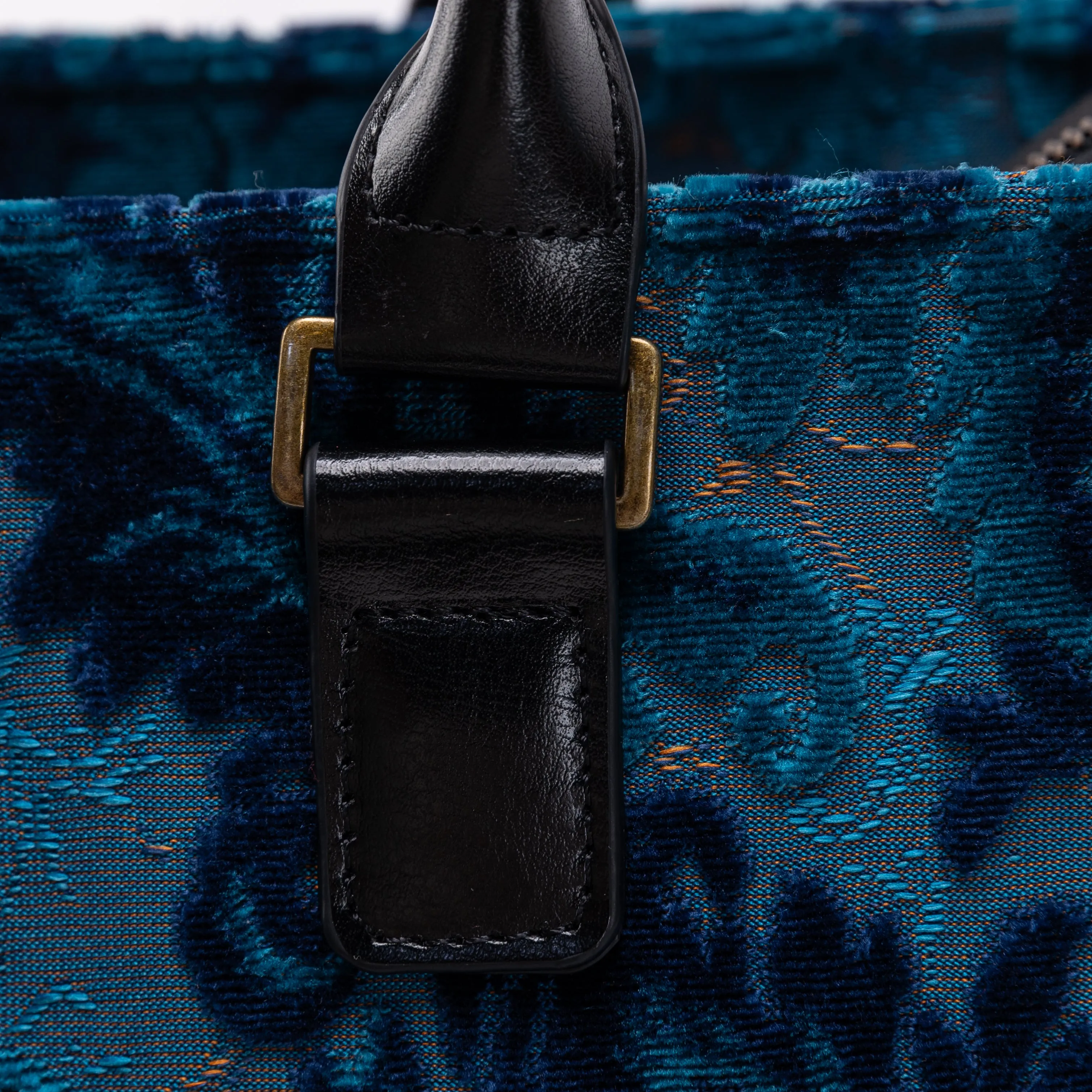 Burnout Velvet Revival Aqua Laptop Work Tote