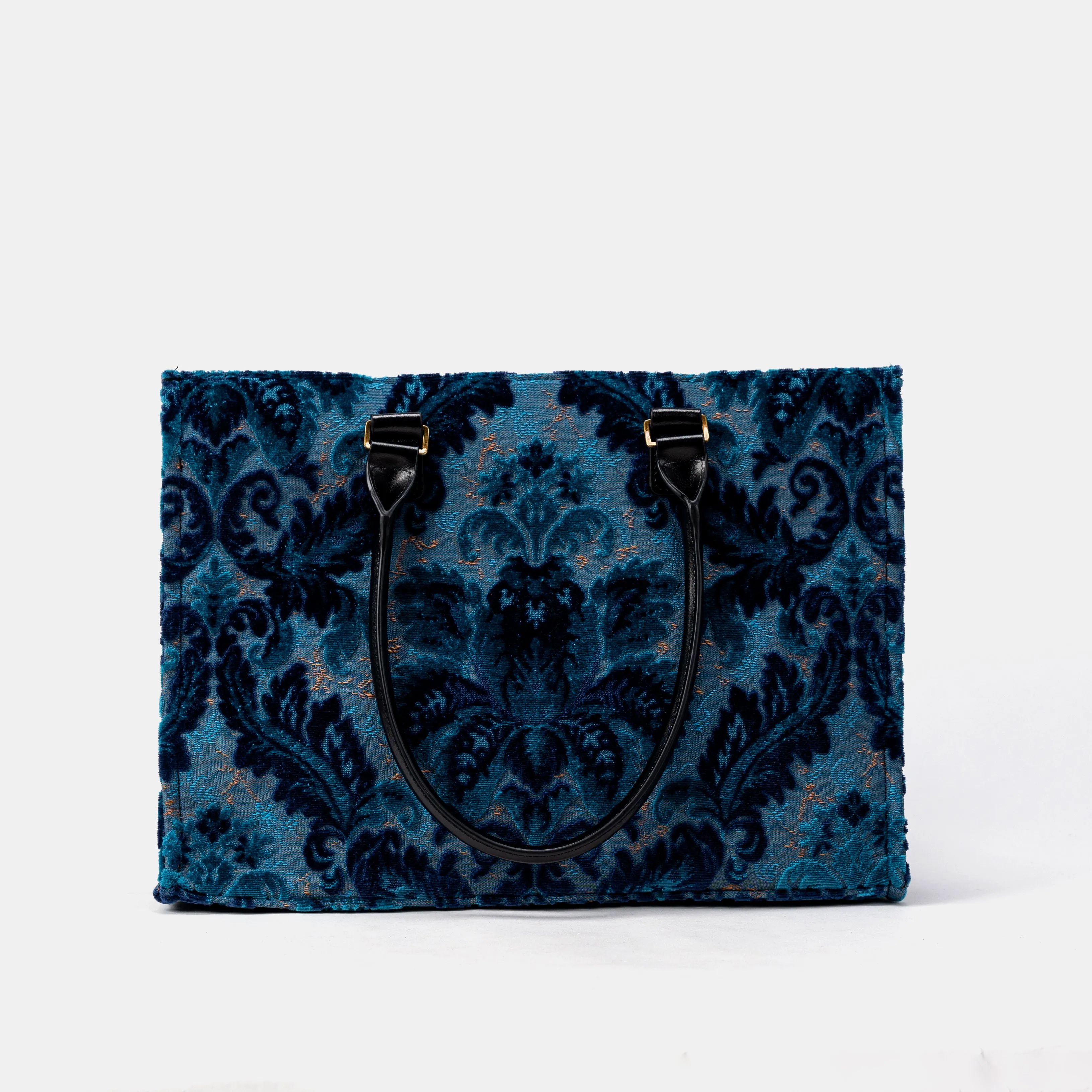 Burnout Velvet Revival Aqua Laptop Work Tote