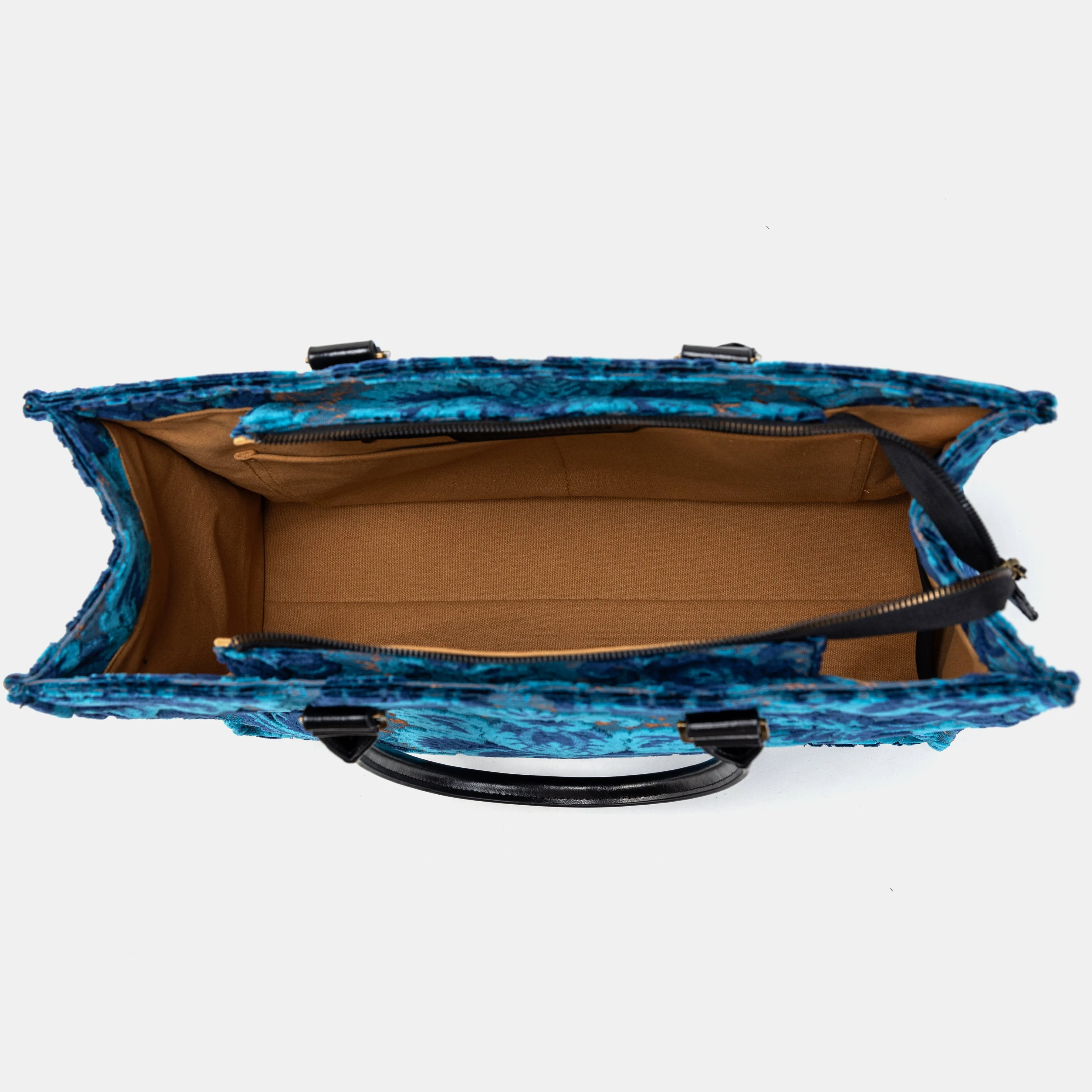 Burnout Velvet Revival Aqua Laptop Work Tote