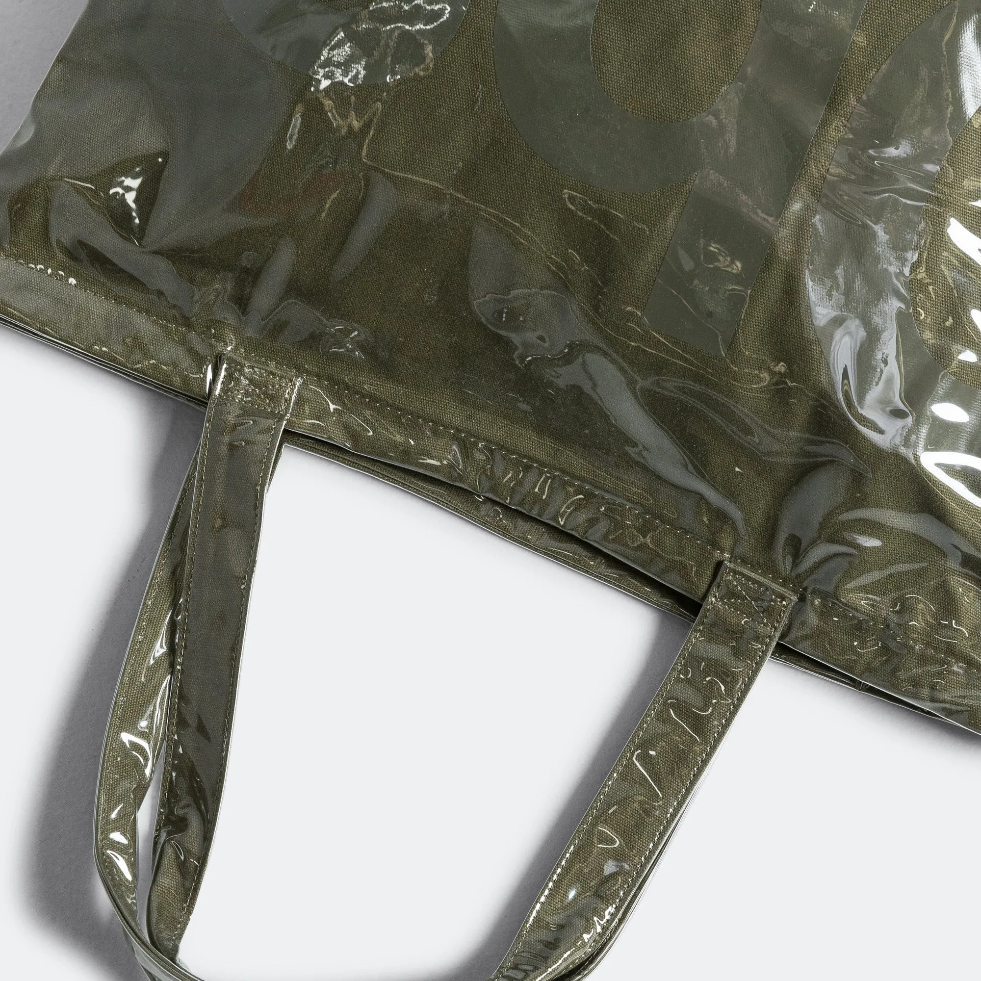 Classic Logo PVC Tote Bag - Army Green