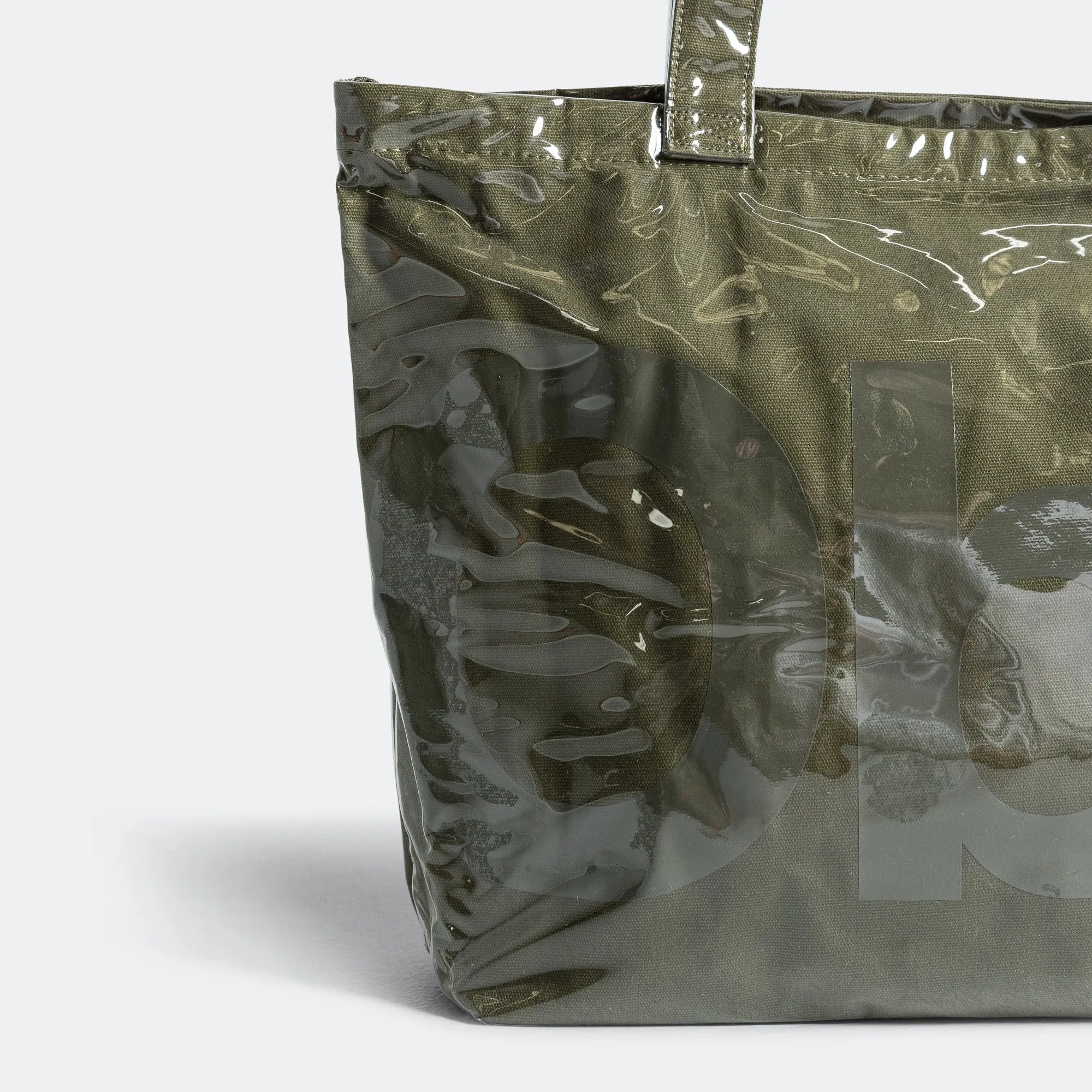 Classic Logo PVC Tote Bag - Army Green