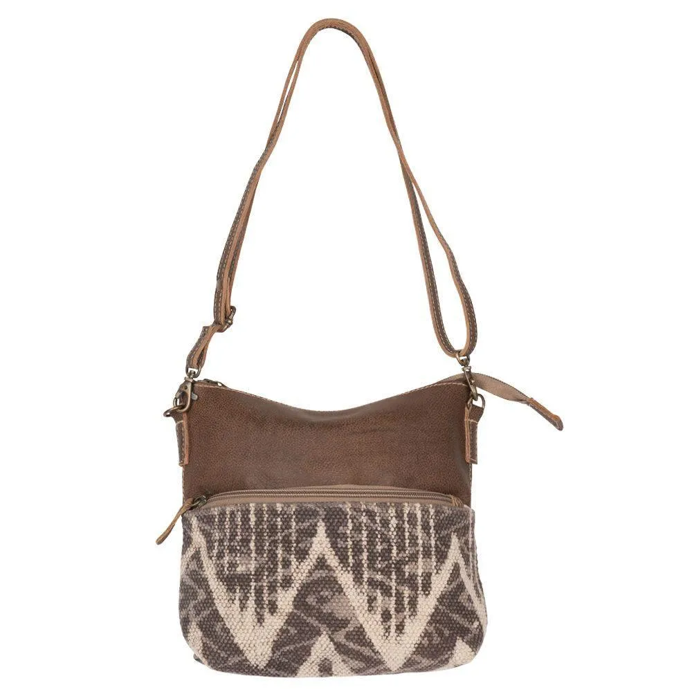 Coffee Canvas Small Crossbody