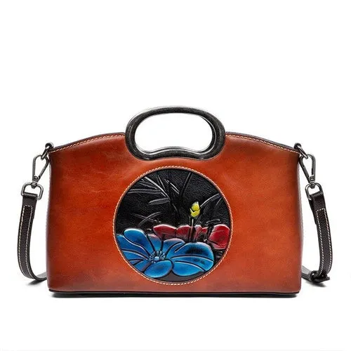 Crossbody Bags Women New Designer Flower Tote Bag High Quality Genuine