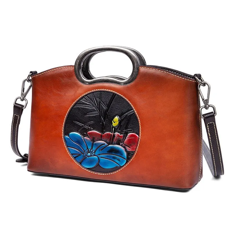 Crossbody Bags Women New Designer Flower Tote Bag High Quality Genuine