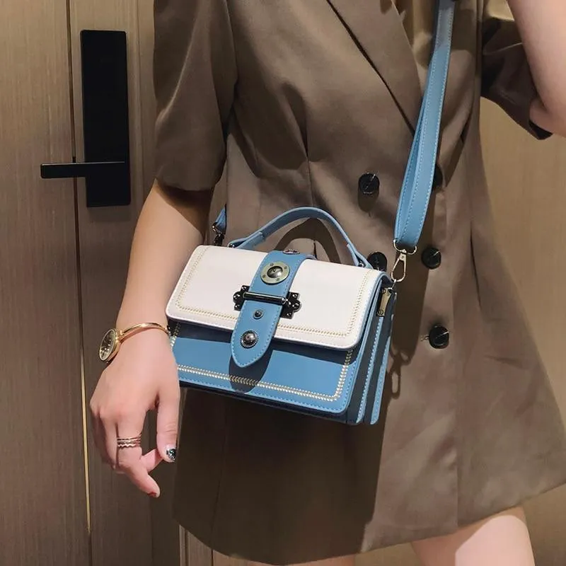 Elegant Rivet Shoulder Messenger Bag