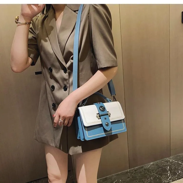 Elegant Rivet Shoulder Messenger Bag
