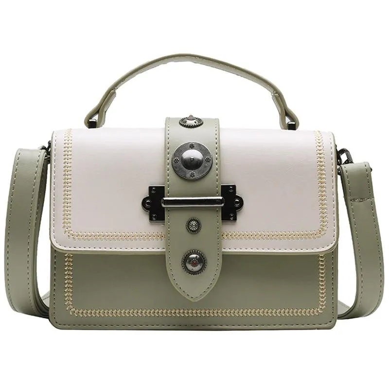 Elegant Rivet Shoulder Messenger Bag