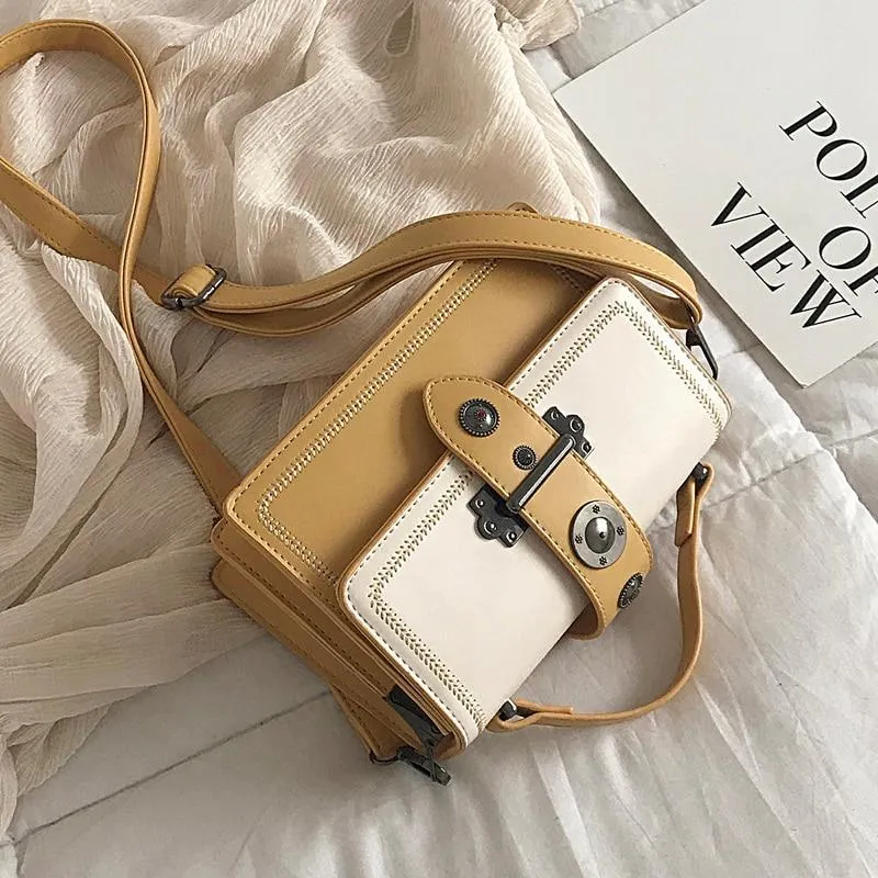 Elegant Rivet Shoulder Messenger Bag