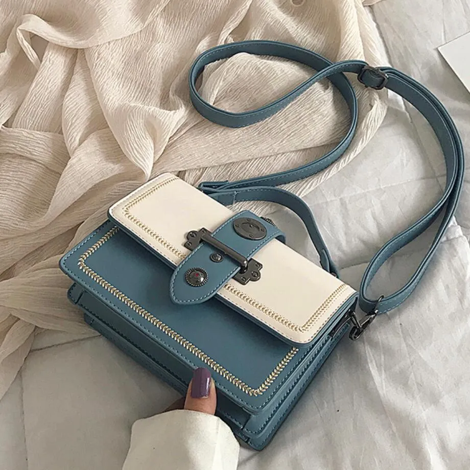 Elegant Rivet Shoulder Messenger Bag