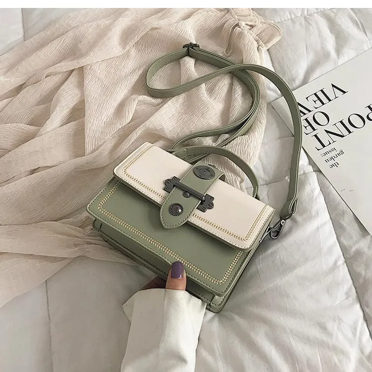 Elegant Rivet Shoulder Messenger Bag