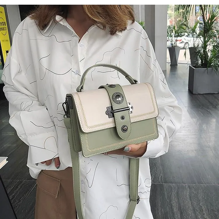 Elegant Rivet Shoulder Messenger Bag