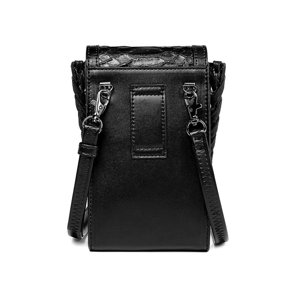 Gothic Skull Crossbody Bag With Adjustable Strap / Motorcycle Waist Pack