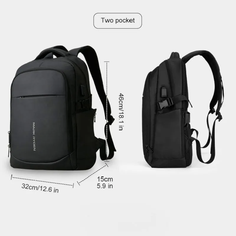 Men's Multifunctional Backpack For 15.6 Inch Laptop