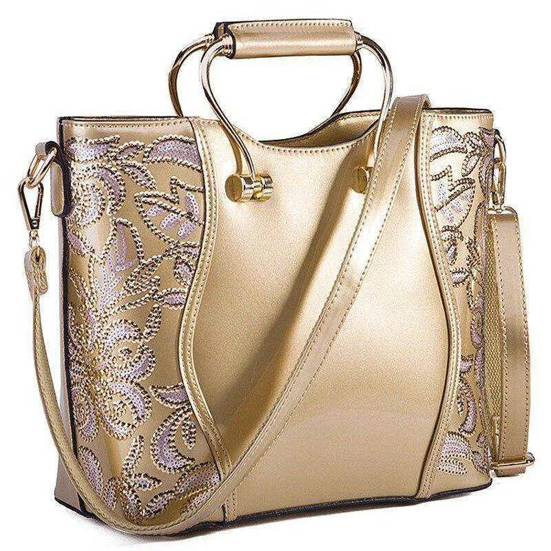 New Style Luxury Sequins Leather Bag