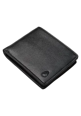 Pass Leather Wallet - Black