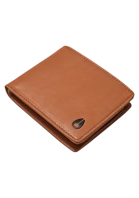 Pass Leather Wallet - Saddle