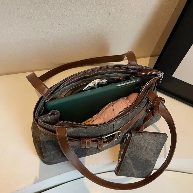 Small Faux Leather Underarm Bag