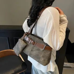 Small Faux Leather Underarm Bag