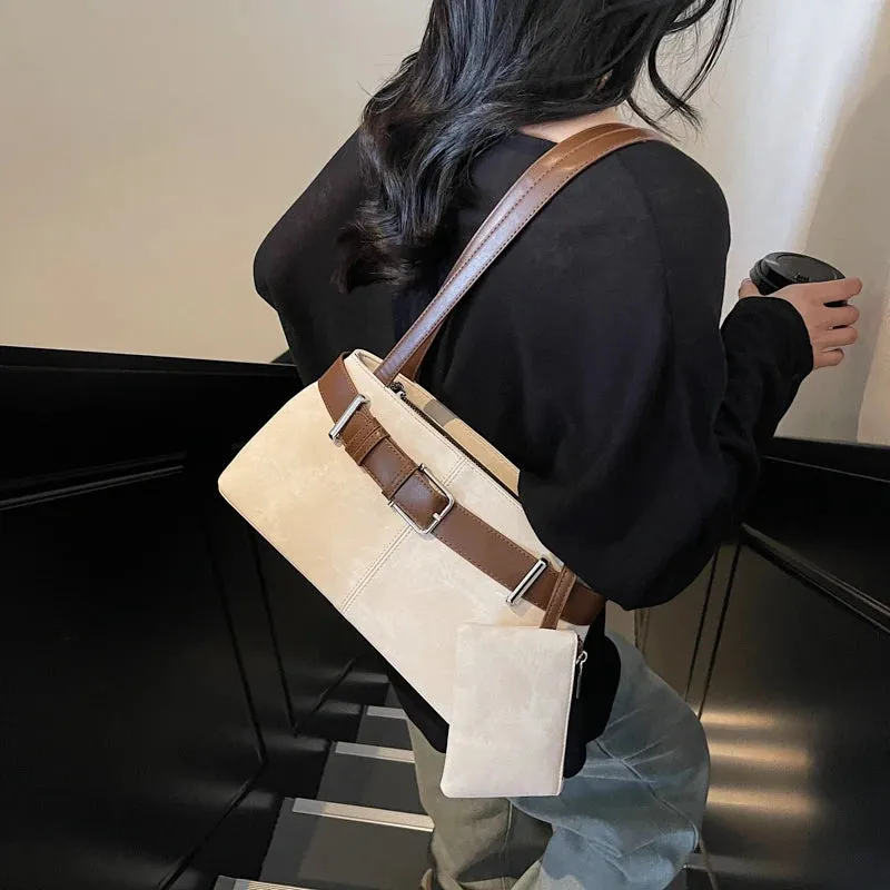 Small Faux Leather Underarm Bag