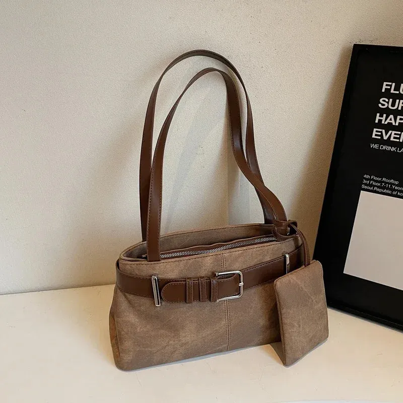 Small Faux Leather Underarm Bag