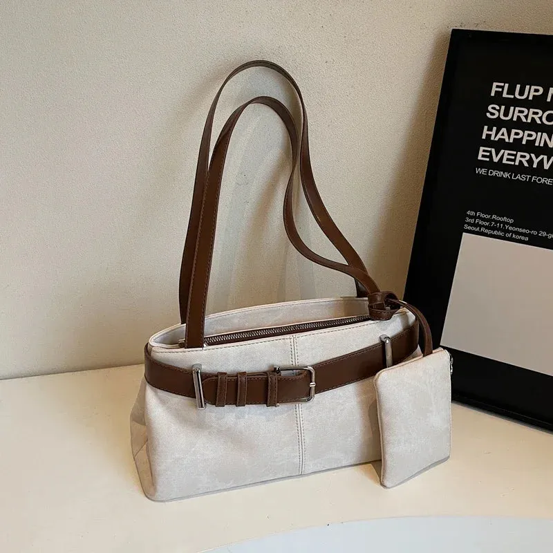 Small Faux Leather Underarm Bag