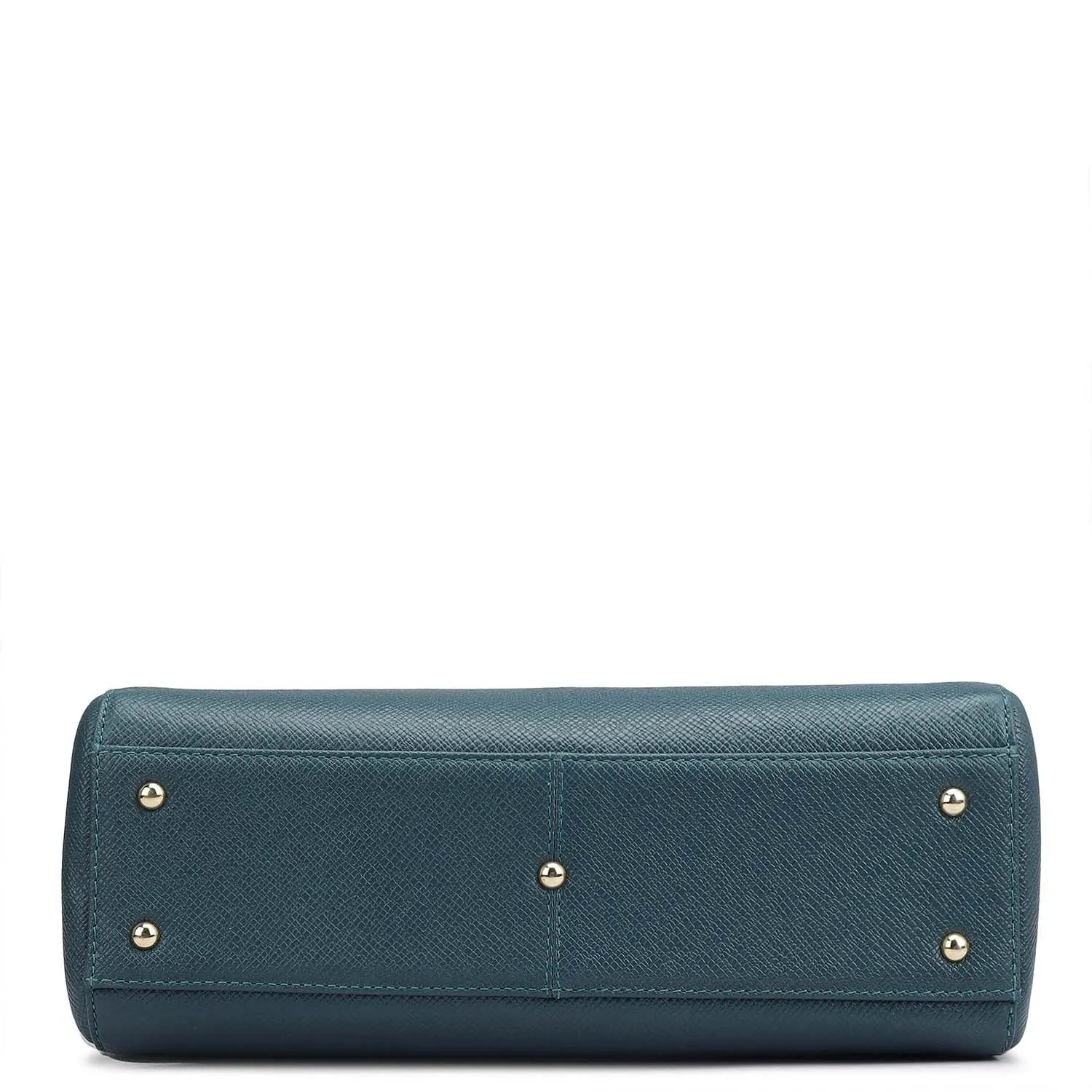 Small Franzy Leather Satchel - Octane
