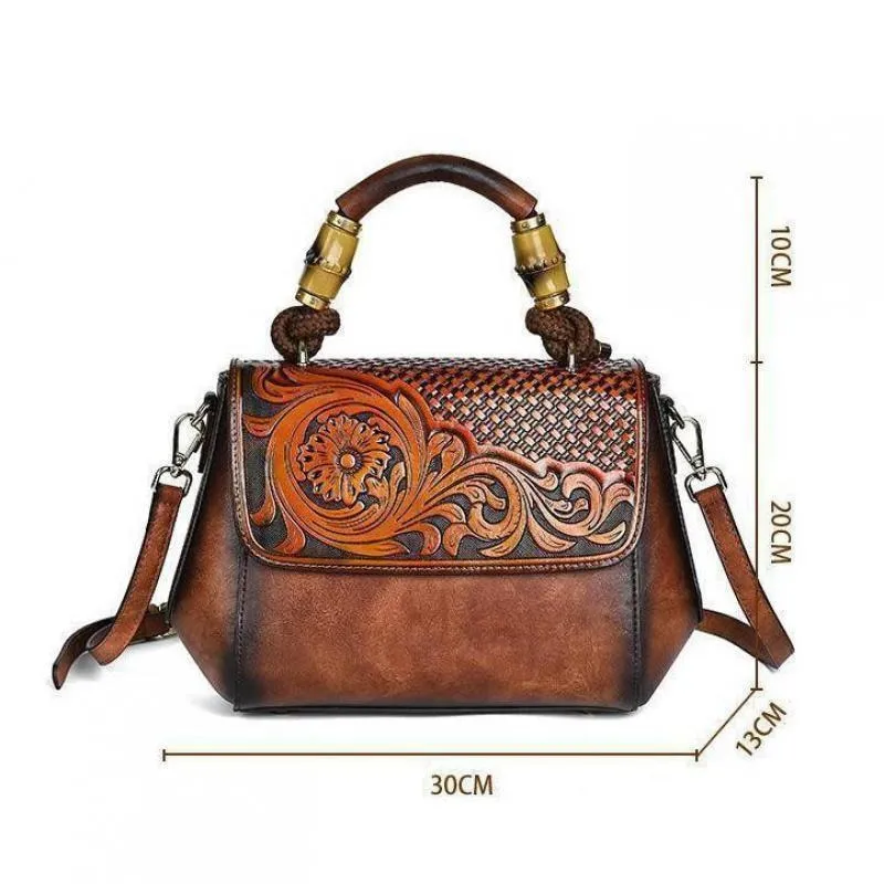 Women Retro Leather Crossbody Handbags