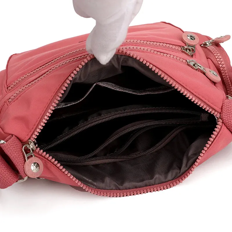 Women's Fashion Shoulder Crossbody Nylon Handbag Purse Waterproof Ladies Messenger Bag